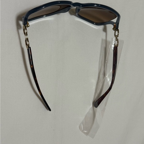 Coach Blue Denim Sunglasses with Brown Lenses - Picture 2 of 4